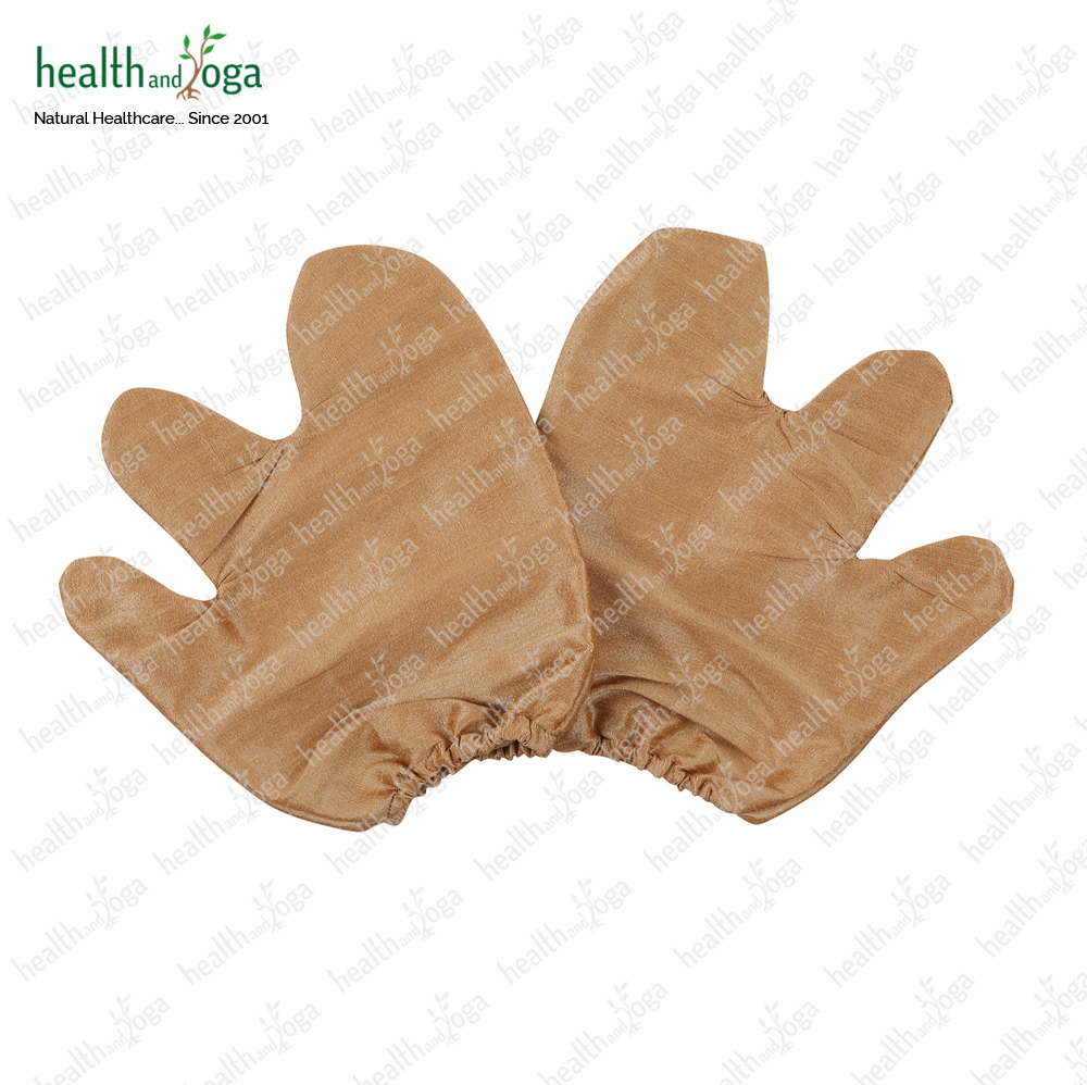 Silk Garshana Ayurvedic Massage Gloves – Pair of 2