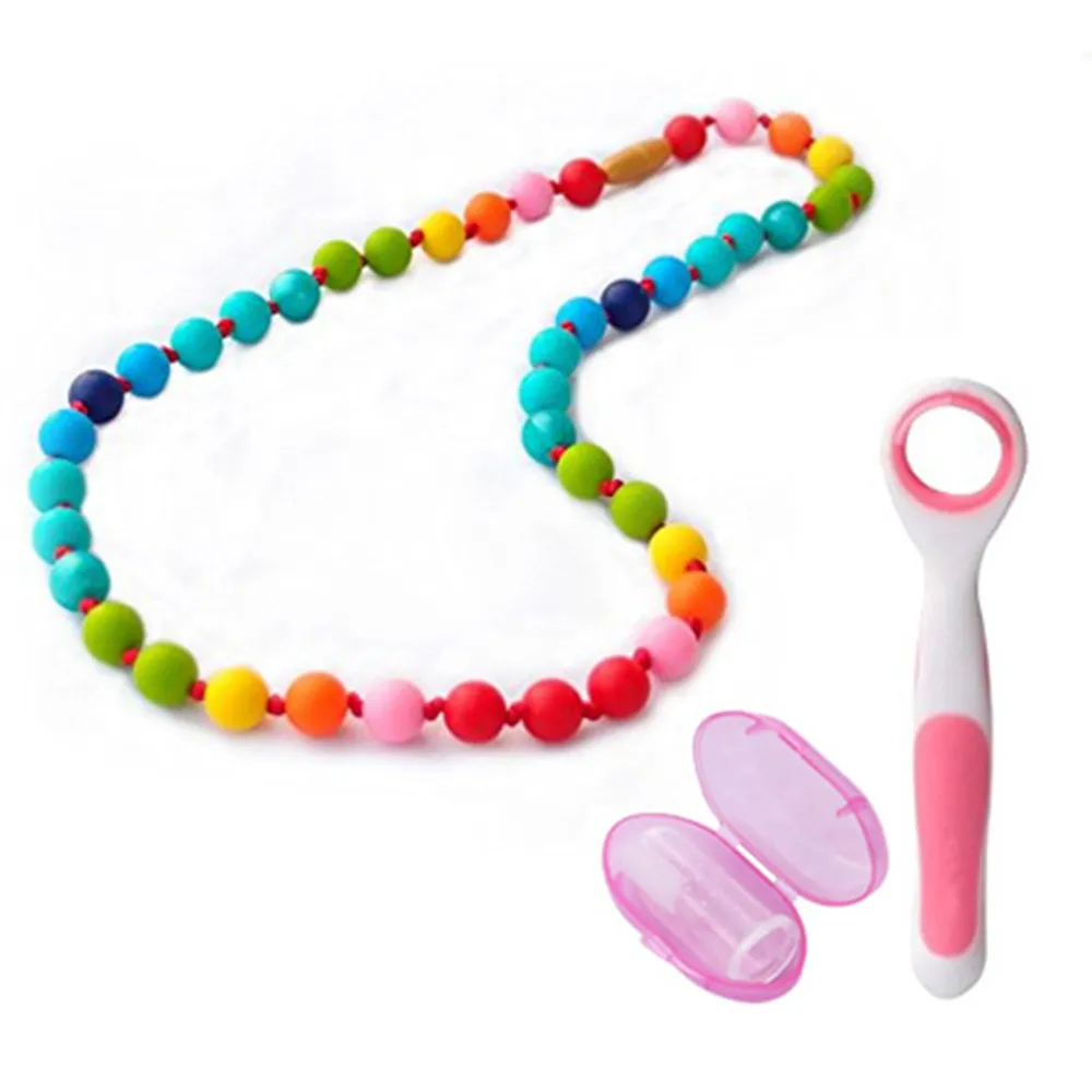 Complete Baby Oral Care Kit With Teething Necklace