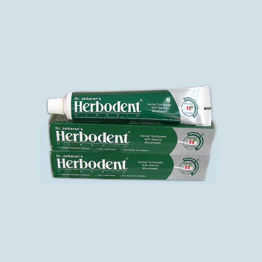 3 Herbodent Herbal Toothpaste + 1 Free